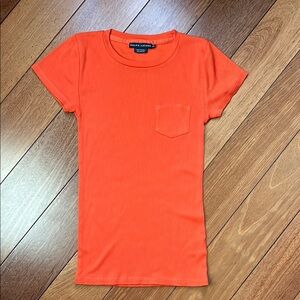 🍊EUC Ralph Lauren Ribbed Baby Tee🍊